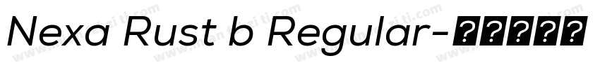 Nexa Rust b Regular字体转换